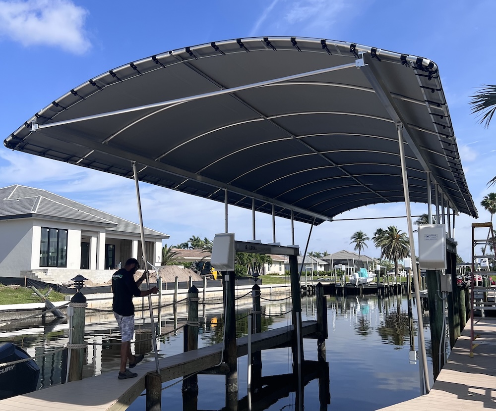 Dominica W: I-Beam Boat Canopy