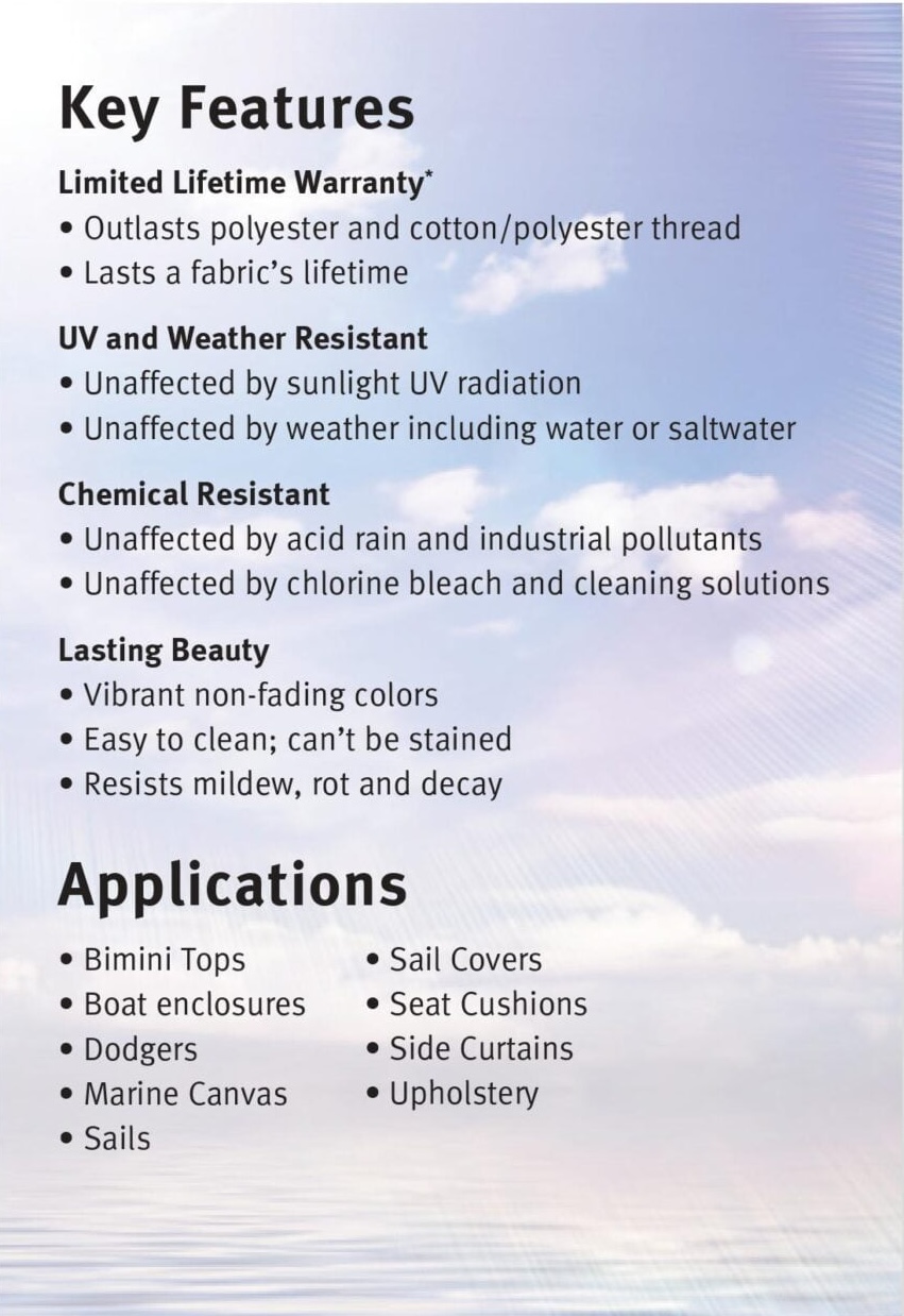 Reliable Thread for Boat Lift Canopies