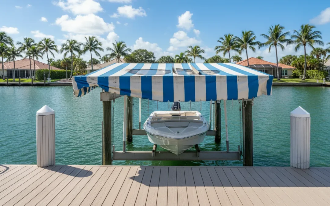 Common Boat Lift Canopy Problems and How to Fix Them